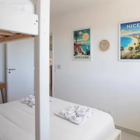 A14 Staywiz Us - 2p Vue - 5 Min De La - Parking Appartement Villeneuve-Loubet