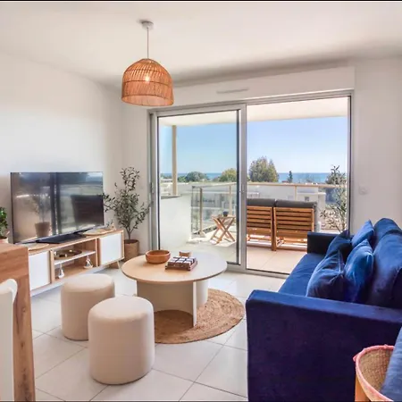 A14 Staywiz Us - 2p Vue - 5 Min De La - Parking Appartement Villeneuve-Loubet